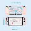 Geekshare Gummy Bear Graphic Protective Case för Nintendo Switch OLED, Slim Protective Cover för Switch OLED, stötdämpning Anti-Scratch Protective Case