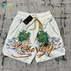 Shorts Masculino Coqueiro Letras Estampado Beac RUDE Sorts Summer Men Woman 1:1 Casual Sand Drawstrin Breeces Simples Quick Dryin