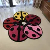 Carpets 48/2000 Children's Room Front Door Beetle Pattern Round Mat Professional Factory Non-slip Plush Carpet