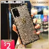 Mobiltelefonfall Musubo Luxury Glitter Case för Samsung Galaxy Note 20 Ultra S20 Fe S10 Plus S9 S8 Note 10 9 Funna Shining Bling Back Cover Coque L230731