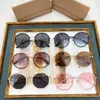 2023 Neue bonbonfarbene, künstlerische, runde Sonnenbrille für Damen, vielseitige Sonnenbrille B 3217D des neuen Luxusdesigners Family B
