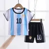 Ensemble de costume de football pour enfants été mince respirant garçons et filles maillot d'entraînement de l'école primaire ensemble de deux pièces