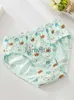 Panties LJMOFA 5pcs Kids Brief Underwear Girls Florals Cute Cartoon Princess Cat Painting Underpants Child Cotton Soft Thin Briefs B145 x0802