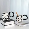 Tasses dessin animé en céramique grande vache tasse bureau tasse créative maison petit déjeuner café lait Couple eau cadeau d'anniversaire