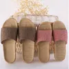 Sandalen Linnen Damesschoenen Kleuraanpassing Leisure Indoor Floor Summer Home Slippers Dames Open teen Flat 230801