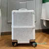 Vagn Case resväska Canvas Leather 360 graders rotativa hjul Kvinnliga män bagage reser 20 tum universella hjulduffelväskor