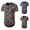 Camicie casual da uomo 2023 Summer Fashion Hole T-shirt manica corta Hip Hop europeo