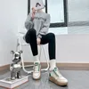 2023 Hot New Casual Shoes Designer Womens Fashion Tennis Girls Lace-Up Outdoot Leather Yellow Green Jogging Womens Platform Trainers Frete Grátis Tamanho 35-40