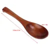 Spoons 5Pcs Wooden Spoon Honey Tea Soup With Hook Dessert Cooking