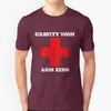 Męskie koszule zabawne złamane ramię kość rozbita grzyżowa trend graficzny T-Shirt Mężczyzn Summ