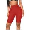 Shorts Active S-5XL Tamanho Grande Calças Ioga para Bicicleta Moda Elástica Cintura Alta Perneiras Sem Costura Fitness Esportes Meia-calça Push Up