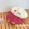 Берец дофамин японский сладкий для женщин весна лето повседневное универсальное шоу Лицо маленькое любовное лук текстура розовая розовая шляпа художник шляпа
