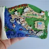 Ímãs de geladeira Croacia Ímã Kroatie Tourist Souvenirs Mediterrâneo Malta Polônia Adesivos magnéticos de geladeira Croácia Mapa Decoração para casa 230802