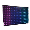 Luxury Wedding Party Backdrop Decoration P18 Animated Patterns RGB Star Cloth Curtain With Controller For KTV Bar DJ Site Layout