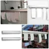 Ensembles de vaisselle Inserter Note Clip Holder Alliage d'aluminium Slide Check Rack Kitchen Fixer Restaurant Rail Ticket