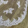 Voiles De Mariée Réel Pos Blanc/Ivoire Voile De Mariage 3m Long Peigne Dentelle Mantille Cathédrale Accessoires Veu De Noiva