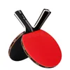 Настольный теннис Raquets 1Set 3Star Racket Racket Короткая длинная ручка ITTF утверждено 868 резиновая 7 слоя с 2 ракетками 3 шарика без губки для начинающего 230801