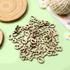 Storage Bottles 100 Pcs Wooden Numbers Unfinished Wood Slices Crafts For Scrapbooking Party Favors