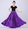 Vêtements de scène 360 degrés danse jupe équipe Performance danse du ventre Costumes pour femmes grande balançoire Satin soie gitane espagnol Flamenco