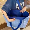 Bolsa de ombro feminina Totes Lona 2023 Bolsa de mão de grife Lazer feminino Sólida Bolsa de compras com fundo plano Bolsa de grande capacidade com dois lados elegantesbolsas de mãoloja