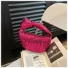 Abottegas Vneta Jodie Mini Teen Intrecciato Designer Tote Summer Woven Bag Handgemaakte geweven Women's Fashion Trend Veelzijdige Wedding Dinner Bag