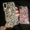 Cell Phone Cases Luxury Glitter Diamond Rhinestone Phone Case For Samsung S23 S22 S21 S20 S10 S9 Plus + Ultra Fe Note 10 20 Silicone Bling Cover L230731