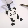 30 peças de bolsa com estampa de panda de desenho animado de PVC etiquetas de bagagem de viagem estilo misto