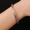 Bangle Light Luxury 2 Color C Shape Open For Women Girls Fashion Satinless Steel Twist No Fade Jewelry Gifts