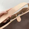 2023-Shopping Bag Designer Hands Brown Flower Women Shoulder Crossbody bag Luxury Leather handbag Lady Purse