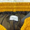 Mäns shorts 2023 Sommarstil Casual Yellow Yellow Color Matcin Sunset Print Rude Sorts Män Kvinnor 1: 1 Inuti Mes Breeces Drawstrin