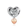 Высококачественные S925 Серебряные буквы Love Heart Charms
