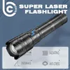 Zaklampen Zaklampen Superhelder Lange afstand Krachtige LED-zaklamp Type C USB Oplaadbaar 24000mAh11200mAh Zaklamp Hoog 100W Zoombaar Buiten 230801