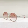 2023 Neue bonbonfarbene, künstlerische, runde Sonnenbrille für Damen, vielseitige Sonnenbrille B 3217D des neuen Luxusdesigners Family B