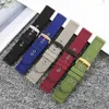 Titta på Bands Universal Brand Flat Straight Interface Nylon Strap med 19/20/21/22/23/24mm