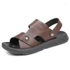 Zwięzłe 337 Sandały Setne Kolorowe skórzane buty letnie buty swobodny komfortowy otwarte palce miękkie obuwia plażowe samiec