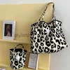 Totes Pink Leopard Shoulder Bag Women's Large Capacity Casual Handbag Women's Cute Canvas Handbagstylishhandbagsstore