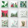 Cushion/Decorative Customizable Cactus Throw Cover Succulent Desert Plant Cushion Cover for Home Sofa Chair Cover