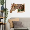 Dekorativa föremål Figurer 3D väggmonterad giraffskulptur 1 st giraffhuvuden vägg hängande dekorationer väggkonst livsliknande djurstaty prydnader 230802