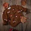 Pullover Kids Sweaters Winter Autumn Mushroom Toddler Girl Boy Coat Retro Brand Baby Barn Stickad Cardigan Outwear 230801