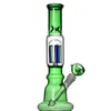 narguilés Bangs en verre droit Bécher bong Tube droit Dab rigs Ice Pinch Plate-forme pétrolière diffuseur downstem percolateur bras arbres perc