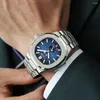 Wristwatches Luxury Automatic Watch Men Sports Mechanical Top Brand Moon Phase Waterproof Luminous Clocks OUSHIDU 2023