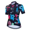 Racing Jacken 2023 Radfahren Jersey Frauen Bike Mountain Road MTB Top Weibliche Fahrrad Sommer Dame Weißes Hemd Kurzarm Reiten Kleidung