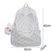 Sacs d'école dame Kawaii violet sac femmes ordinateur portable fille Nylon mignon étudiant livre sac à dos mode Cool femme voyage collège 230801