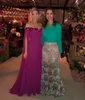 2023 Off the Shoulder 3D Flowers Long Prom Dresses Chiffon Special Occasion Party Gowns vestidos de fiesta