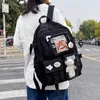 School Bags Cute Women Backpacks Waterproof MultiPocket Nylon Backpack for Student Female Girls Kawaii Laptop Book Pack Mochilas 230801