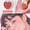 Blush 2023 Makeup Palette Mineral Powder Red Rouge varaktiga naturliga grädde Cheek Tint Orange Peach Pink Women Cosmetic 230801