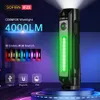 Фонарики факелы Sofirn IF23 RGB Light 4000LM Мощный светодиодный фонарик 21700 5V 3A USB C Перезаряжаемый прожекторный свет.