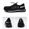 Säkerhetsskor Waliantile Summer Safety Shoes Sneakers för män Manlig andningsbara lätta industriella arbetsstövlar Anti-Smashing Steel Toe Shoes 230801