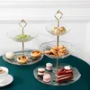 Plates Luxury Style Fruit Plate Affordable Creative Multi-Layer Double-Layer Dessert Glass Decoration Presentation