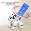 Elétrico RC Animais Controle Remoto Inteligente Cão Robô Sem Fio Rc Interação Inteligente Brinquedo pode Dançar Correr Crianças Educação Infantil Brinquedos para Bebês 230801